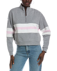 Vintage Havana Vintage Havana Vintage Fleece Colorblock Quarter Zip Pullover