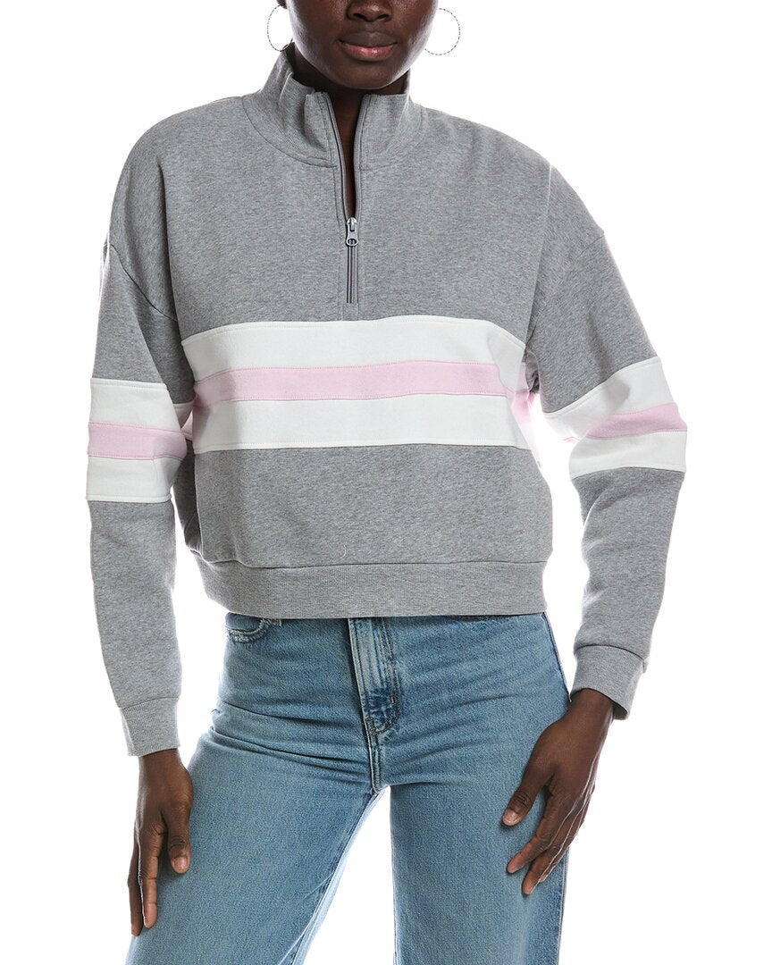 Vintage Havana Vintage Havana Vintage Fleece Colorblock Quarter Zip Pullover
