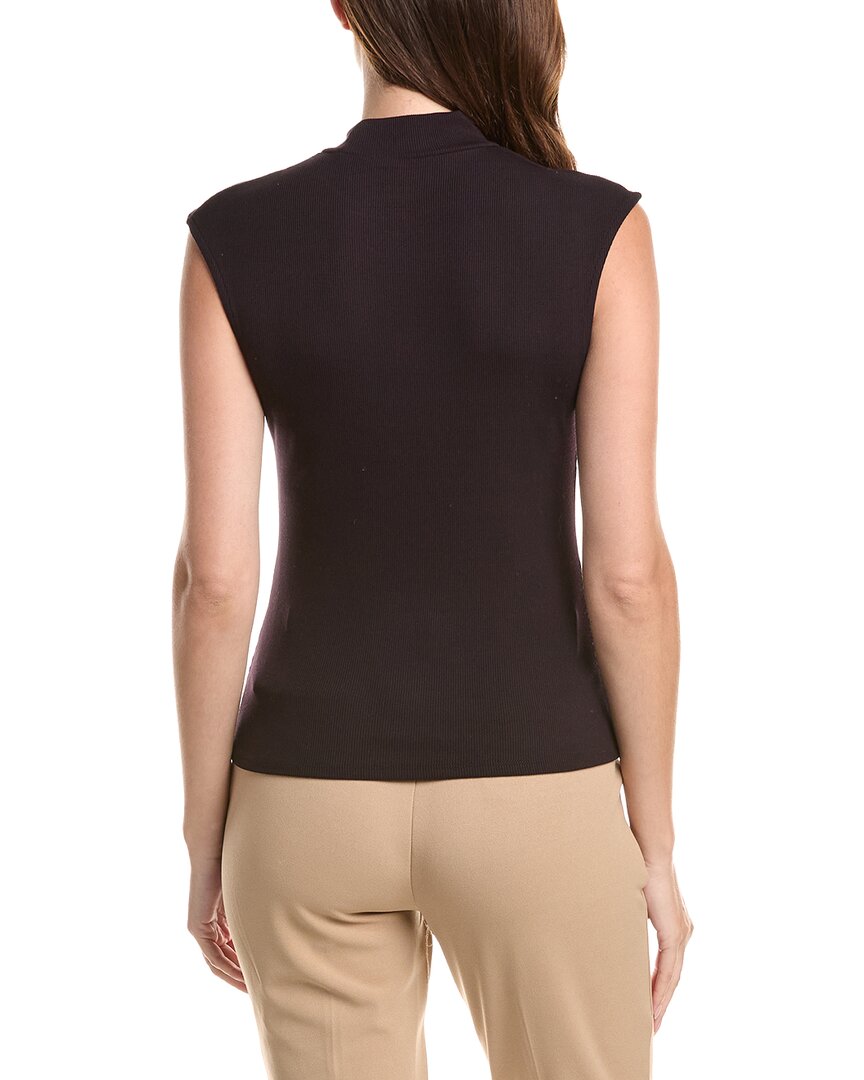 T Tahari T Tahari Fitted Mock Neck Tank