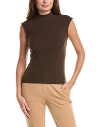 T Tahari T Tahari Fitted Mock Neck Tank