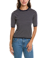 T Tahari T Tahari Striped Knit T-Shirt