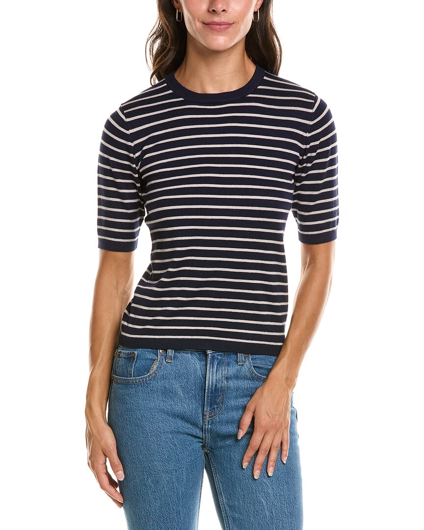 T Tahari T Tahari Striped Knit T-Shirt