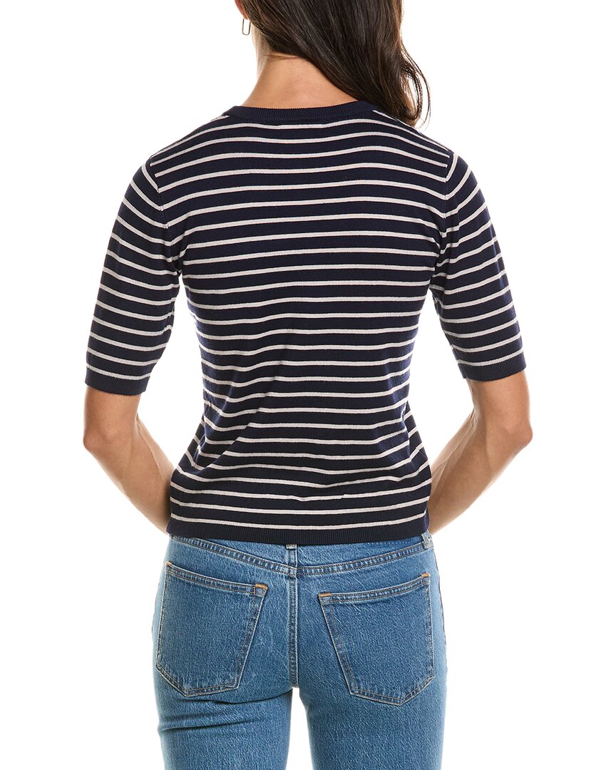 T Tahari T Tahari Striped Knit T-Shirt