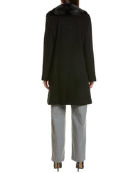 Sofiacashmere Wool & Cashmere-Blend Car Coat