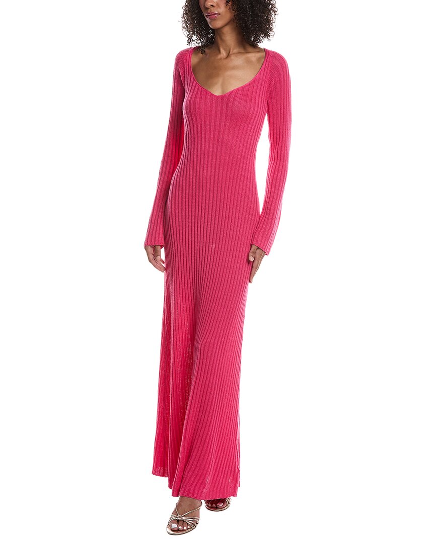 PARIS GEORGIA Paris Georgia Elemental Linen-Blend Knit Dress