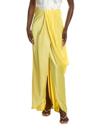 PARIS GEORGIA Paris Georgia Viola Silk-Trim Skirt