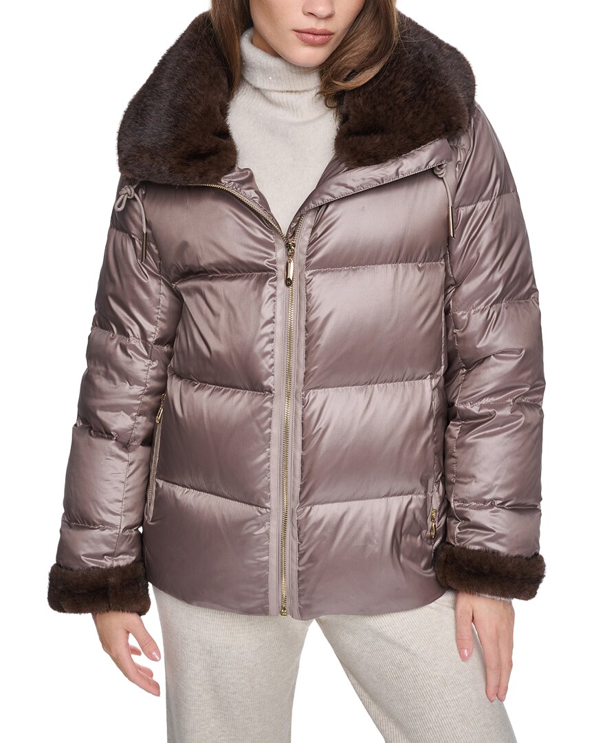 Halston Halston Down Puffer Coat