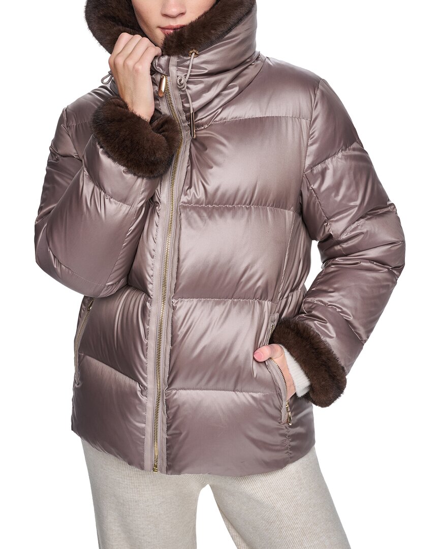 Halston Halston Down Puffer Coat
