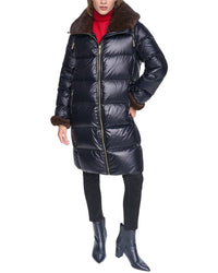 Halston Halston Down Puffer Coat
