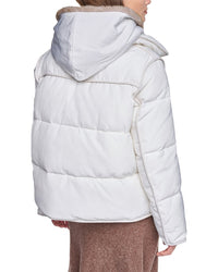 Halston Halston Hooded Puffer Coat