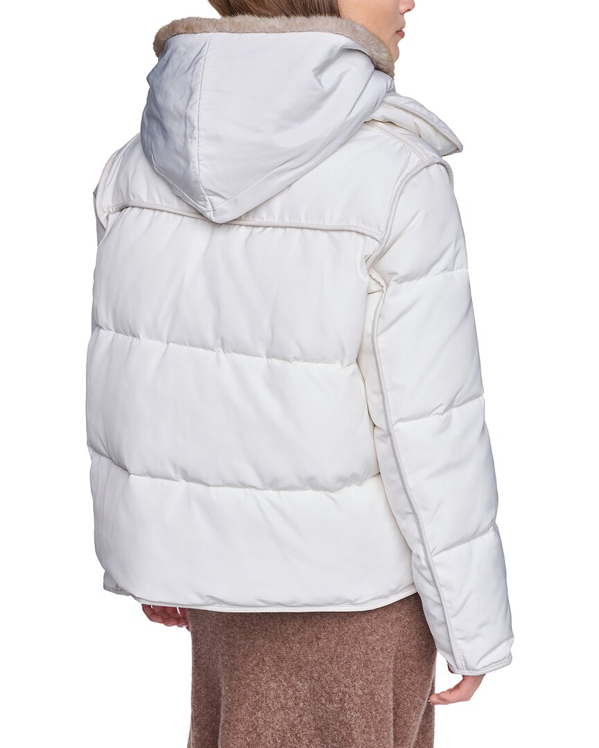 Halston Halston Hooded Puffer Coat