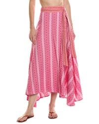 Pitusa Pitusa Zigzag Midi Wrap Skirt
