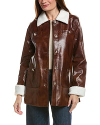 Pascale La Mode Pascale La Mode Faux Leather Jacket