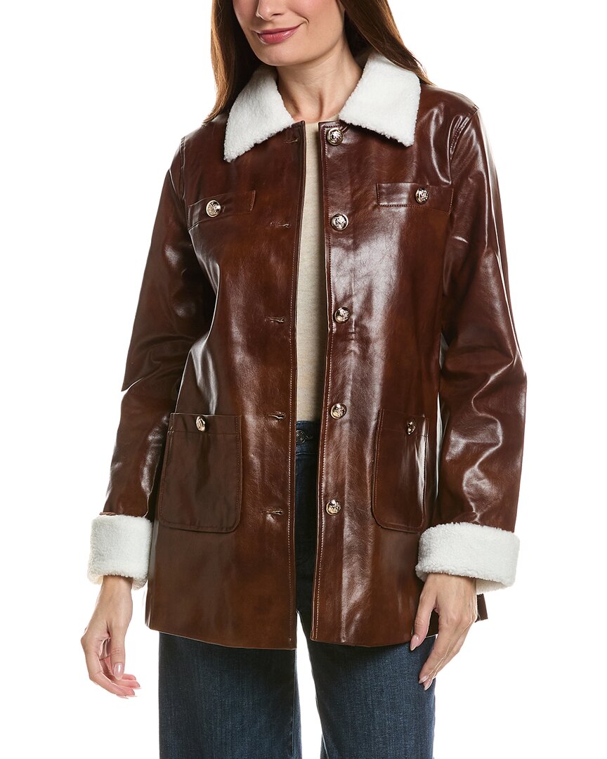 Pascale La Mode Pascale La Mode Faux Leather Jacket