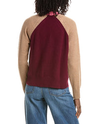 &Isla &Isla Brianna Colorblock Cashmere Sweater