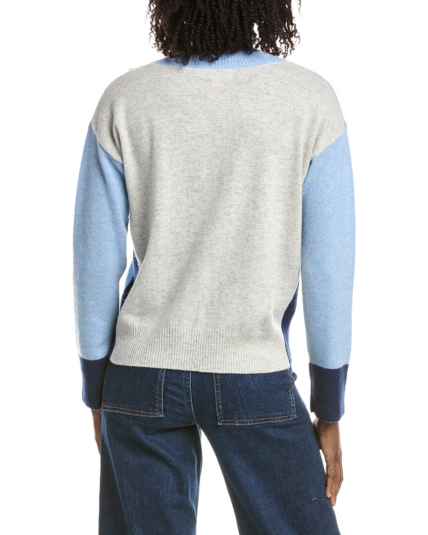 &Isla &Isla Beth Colorblock V-Neck Cashmere Sweater