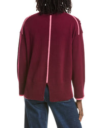 &Isla &Isla Alex Split Hem Mock Neck Cashmere Sweater