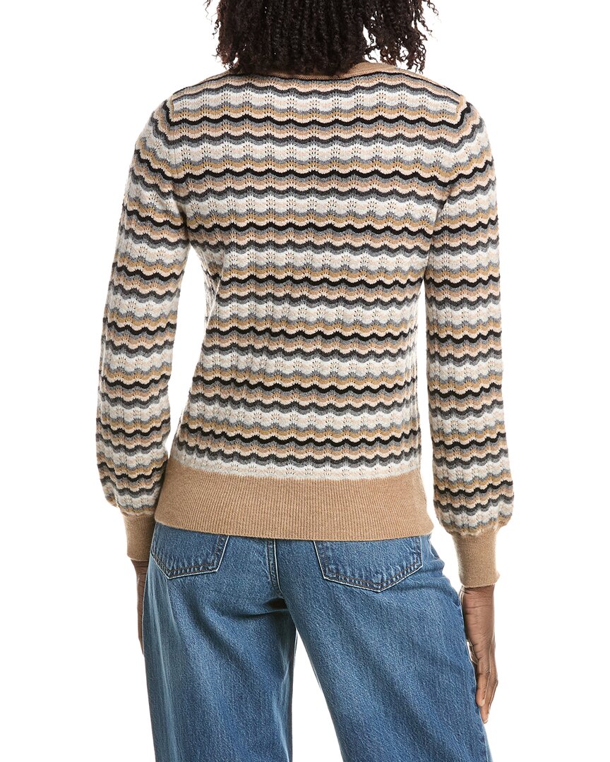&Isla &Isla Cassie Wave Stitch Cashmere Sweater