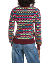 &Isla &Isla Cassie Wave Stitch Cashmere Sweater
