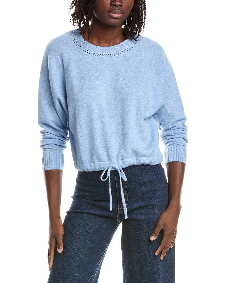 &Isla &Isla Daria Tie Hem Cashmere Sweatshirt
