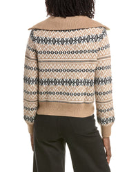 &Isla &Isla Asher Fairisle 1/4-Zip Cashmere Sweater