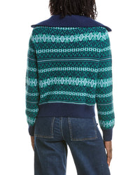 &Isla &Isla Asher Fairisle 1/4-Zip Cashmere Sweater