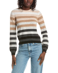 &Isla &Isla Ariana Stripe Cashmere Sweater