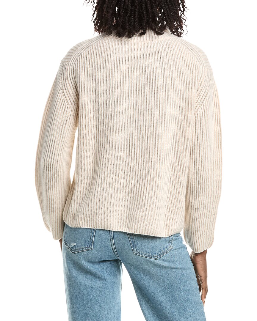 &Isla &Isla Joyce Plaited Rib Mock Neck Cashmere Sweater
