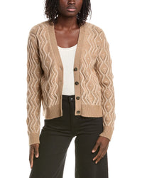 &Isla &Isla Maeve Plaited Cable Cashmere Cardigan