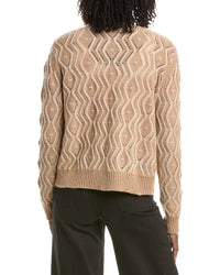 &Isla &Isla Maeve Plaited Cable Cashmere Cardigan