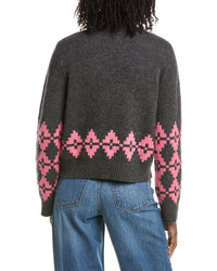 &Isla &Isla Noah Geo Turtleneck Cashmere Sweater