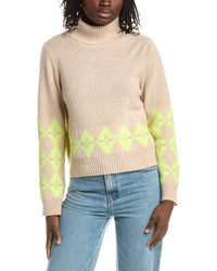 &Isla &Isla Noah Geo Turtleneck Cashmere Sweater