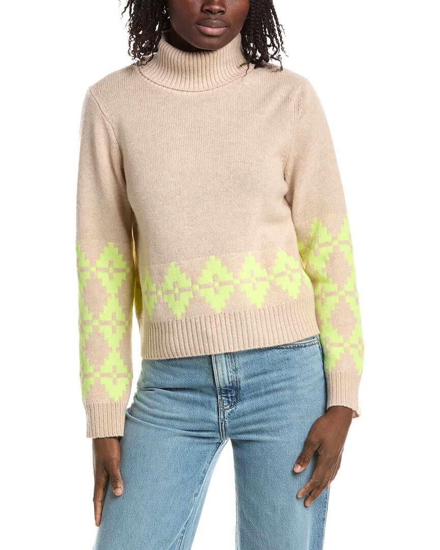 &Isla &Isla Noah Geo Turtleneck Cashmere Sweater