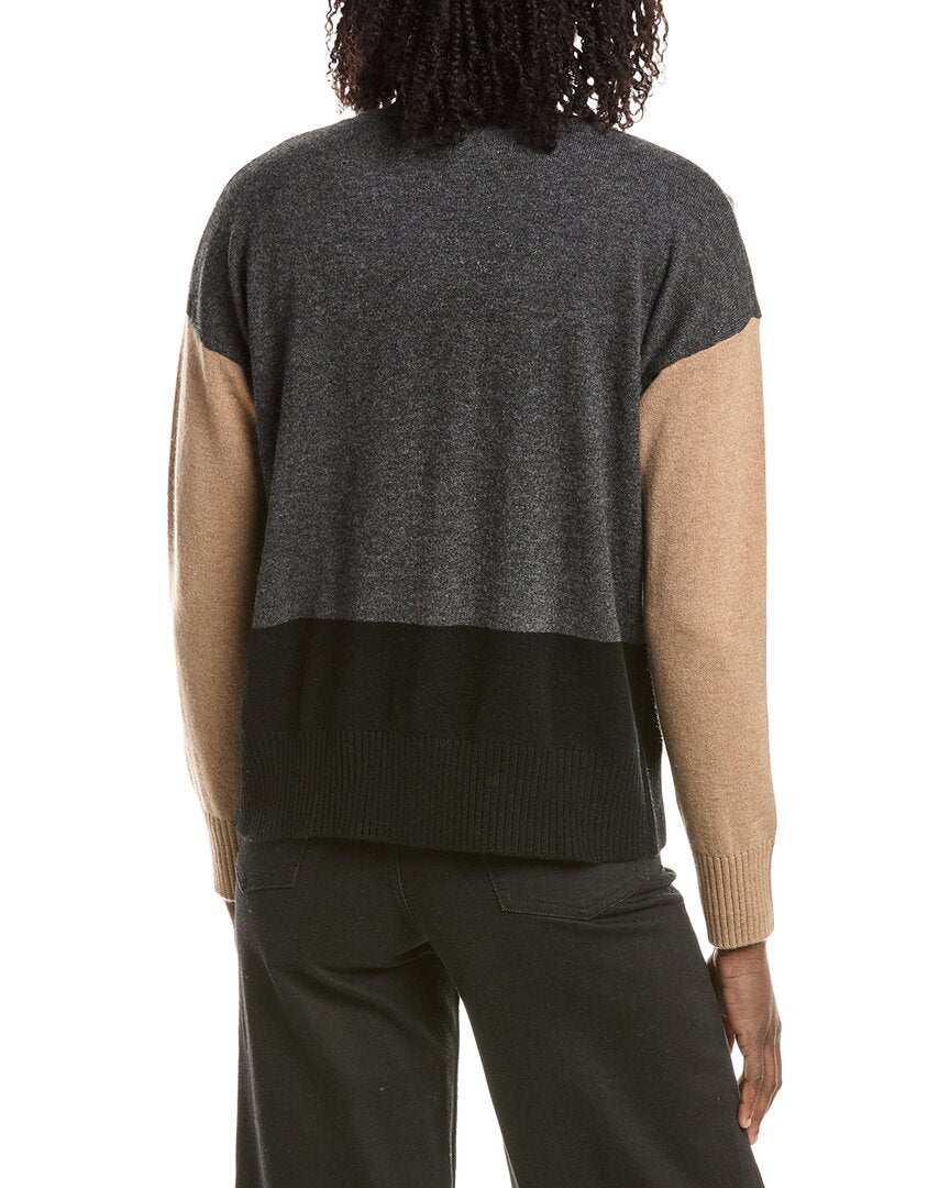 &Isla &Isla Beatrice Colorblock Cashmere Cardigan