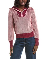 &Isla &Isla Verity Plaited Rib 1/4-Zip Sweater