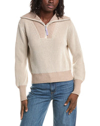 &Isla &Isla Verity Plaited Rib 1/4-Zip Sweater