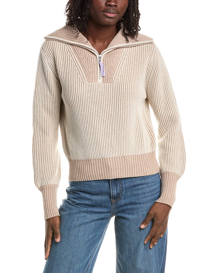 &Isla &Isla Verity Plaited Rib 1/4-Zip Sweater