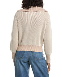 &Isla &Isla Verity Plaited Rib 1/4-Zip Sweater