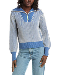 &Isla &Isla Verity Plaited Rib 1/4-Zip Sweater