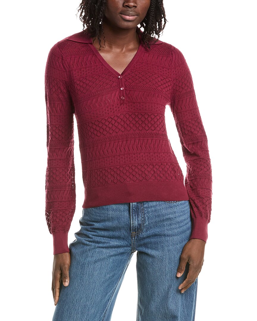 &Isla &Isla Serena Stitch Polo Neck Sweater