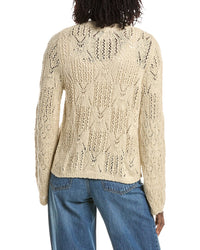 &Isla &Isla Pearl Pointelle Patchwork Cardigan