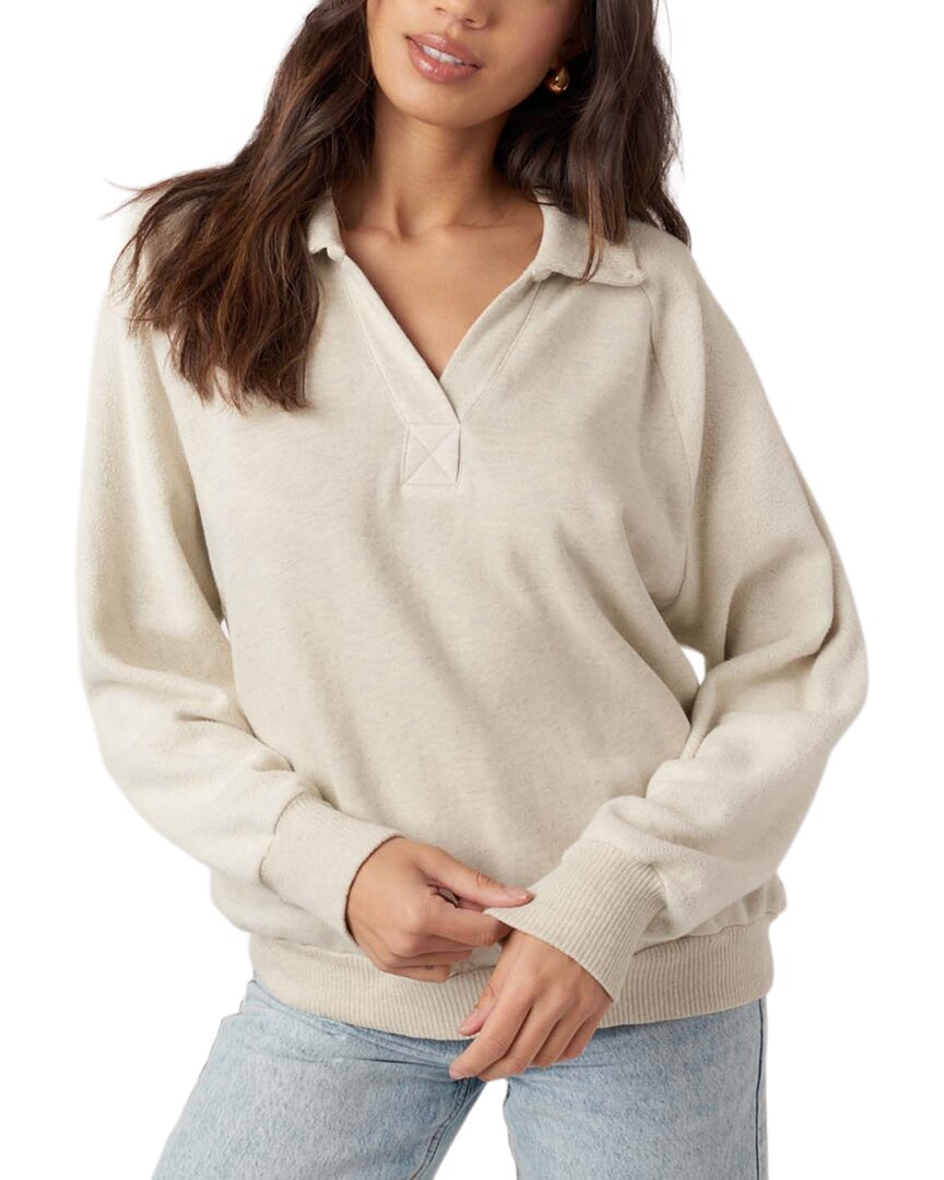 Project Social T Project Social T Mari Mixed Fleece Collared Pullover