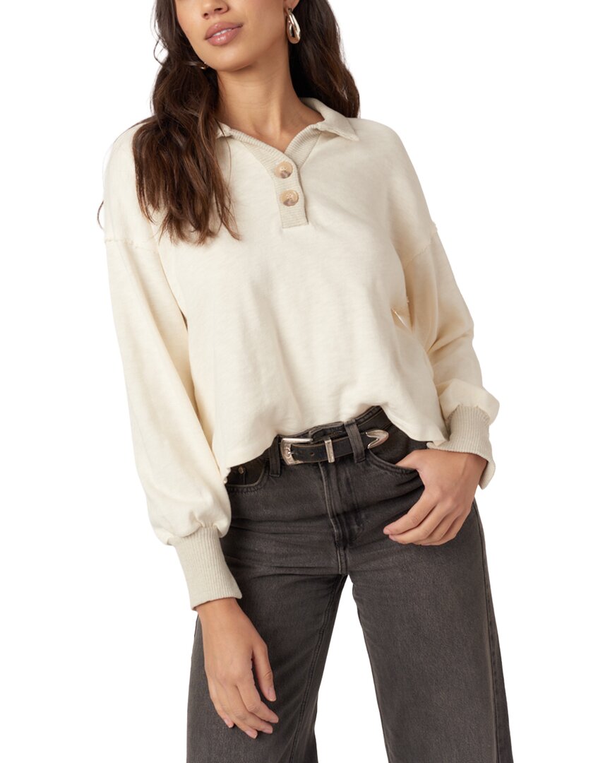 Project Social T Summit Textured Henley Sweatshirt