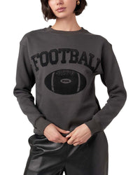 Project Social T Project Social T Flocked Football Washed Black Swe