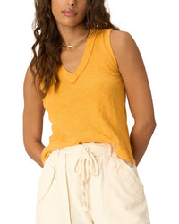 Project Social T Project Social T Let Me Know Slub V Neck Tank
