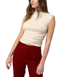 Project Social T Project Social T Carine Shirred Side Rib Tank