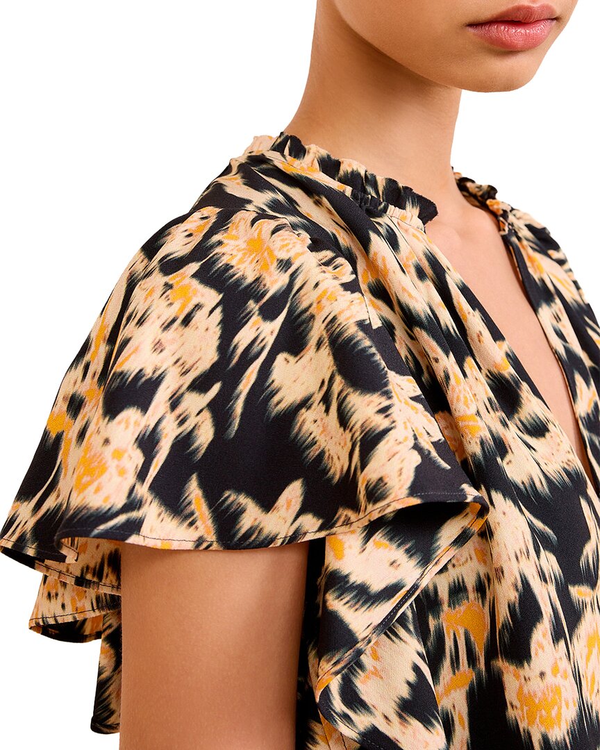 Ulla Johnson Lilo Flutter Sleeve Blouse