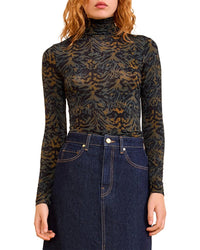 Ulla Johnson Aurelia Jersey Turtleneck Top