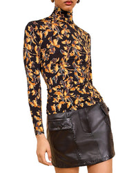 Ulla Johnson Aurelia Jersey Turtleneck Top