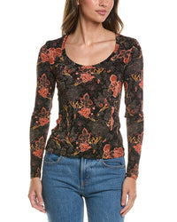 Ulla Johnson Aris Jersey U-Neck Top